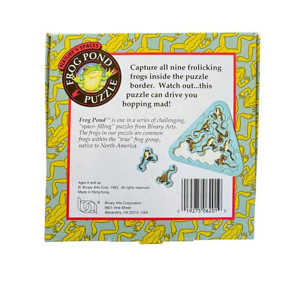 Vintage Frog Pond Puzzle 1993 - Nature’s Spaces Brain Teaser Complete - Picture 6 of 11